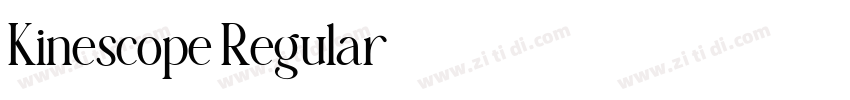 Kinescope Regular字体转换